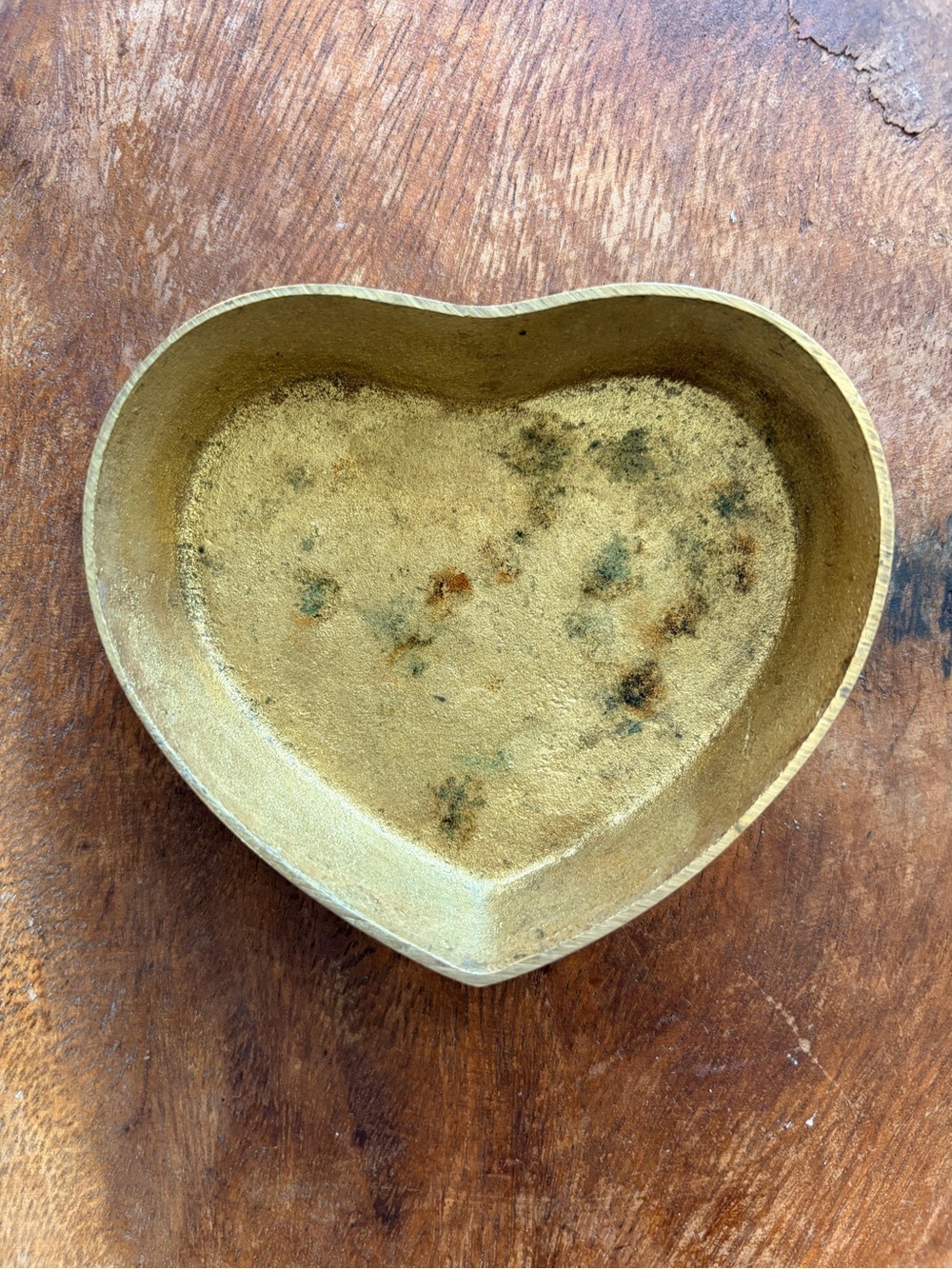 Heart Shaped Brass Trinket Box - - Picture 3 of 3